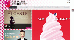 Desktop Screenshot of lestalenslyriques.com